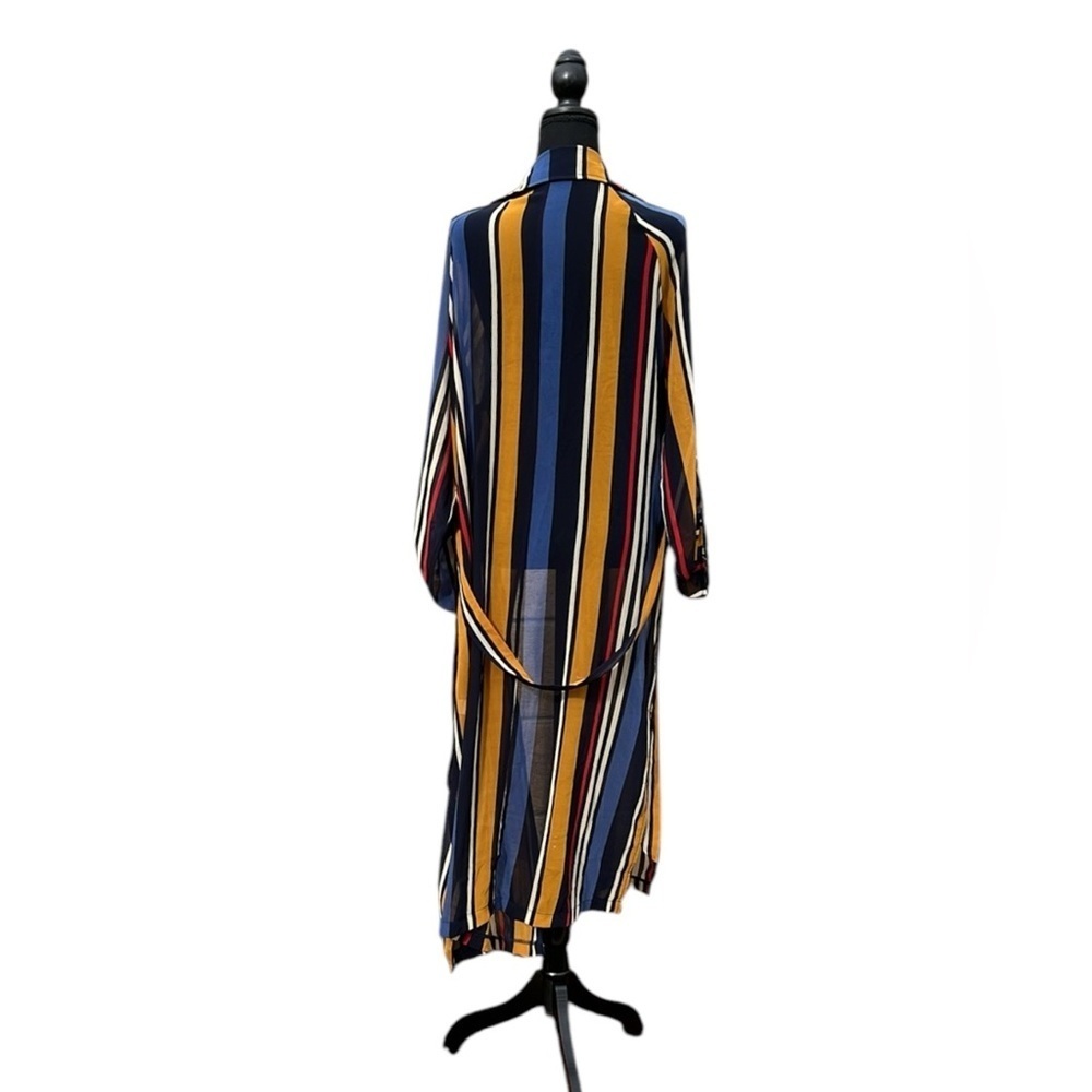 Multi colored women’s long rayon shirt cover size Large - Picture 3 of 4